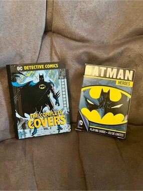Batman Playing Cards and Mini Batman Comic Covers Book